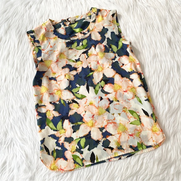 J. Crew Tops - J.Crew Floral Bright Blouse